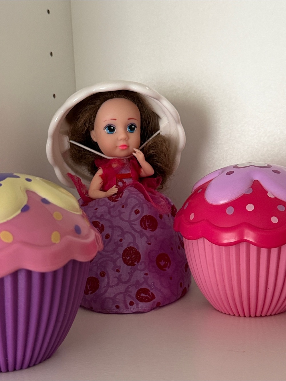 Vintage Toy - Cupcake Dress Fashion Doll - Icing Hat - Kids Toys - Play Kitchen